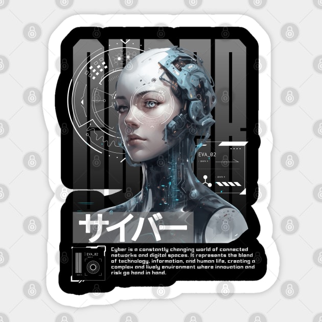 Cyber Sticker by TEENIE DESIGN